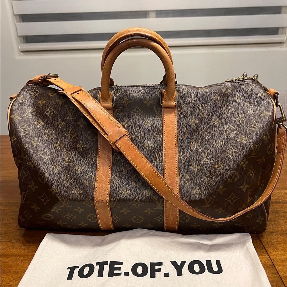 SOLD✅ LOUIS VUITTON KEEPALL 45 BANDOULIERE HAND BAG MONOGRAM SOLD✅